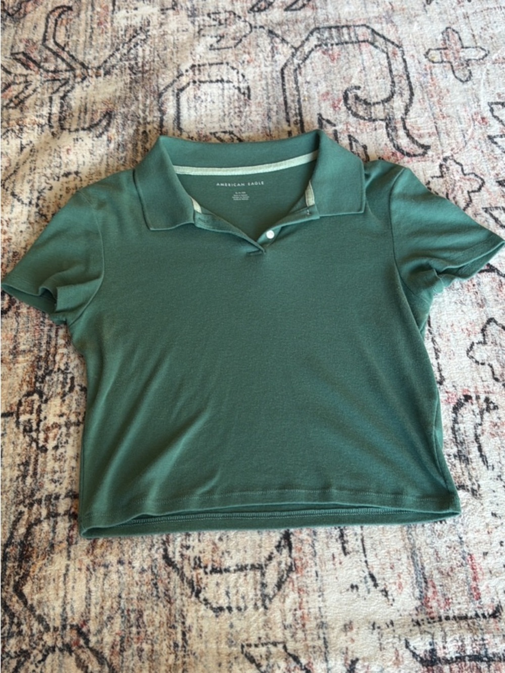 American Eagle Green Collared Shirt S